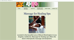 Desktop Screenshot of massage-for-healing.com
